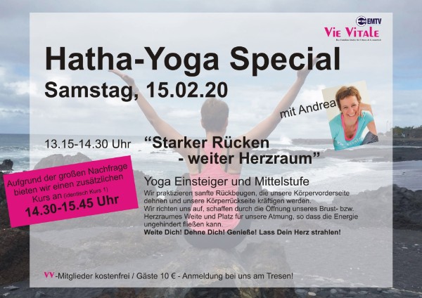 Fitnessstudio Vie Vitale Elmshorn - Wochenend-Kurs-Specials Yoga